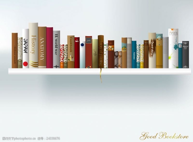 書(shū)本書(shū)架矢量素材 書(shū)籍世界的美學(xué)呈現(xiàn)與創(chuàng)意表達(dá)